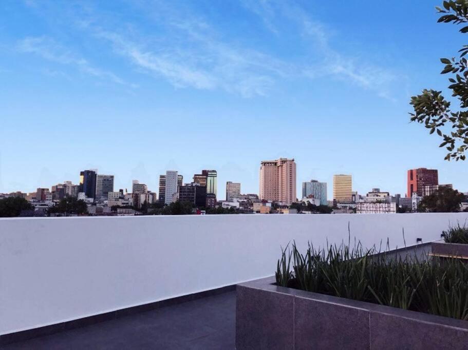 Secure, Central And Quiet Apartment Work Or Travel Mexiko-Stadt Exterior foto