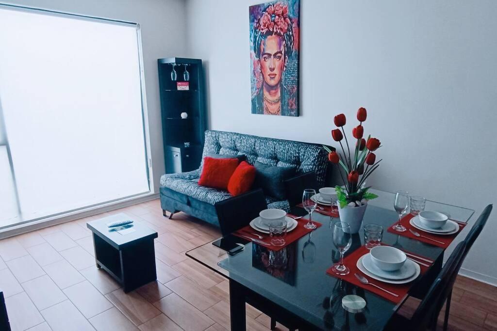 Secure, Central And Quiet Apartment Work Or Travel Mexiko-Stadt Exterior foto